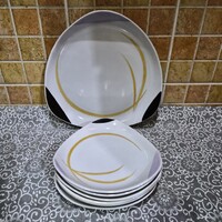 Hollóházi Retro Süteményes Készlet