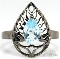 54 es Valodi kek Topaz 925 Ezust Gyuru