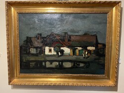 Bótos Sándor - Falurészlet..