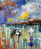 Tihany csendje / nagyméretű kortárs festmény