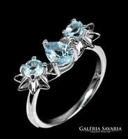 58 as Valodi kek Topaz 925 Ezust Gyuru