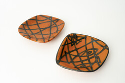 Retró Tófej Kerámia Ékszertartók / Régi / Mid Century