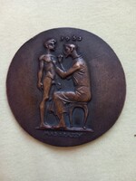 Madarassy Walter: Korányi Frigyes bronze plaque 1963