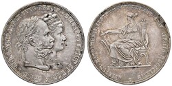 1879 ezüst 2 forint florin gulden ezüstlakodalom Ferenc József tisztatlan pazar patinával (KZ9)
