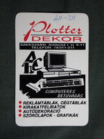 Kártyanaptár,Plotter dekor,reklámtábla,grafika,Szekszárd,1995 (3)