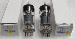 EF804s Telefunken, kiváló állapotú NOS elektroncső, párba válogatott.