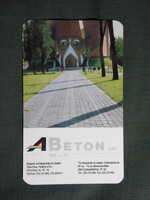 Kártyanaptár,A-Beton üzem,Pécs,Székesfehérvár,1995 (3)