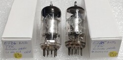 EF86 Telefunken silver árnyékoló lemezes NOS elektroncső, párba válogatott.