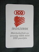 Kártyanaptár,ICO irodaszerek,Papír Írószer üzletek,1995 (3)