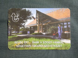 Kártyanaptár,Szigetvár Takarékszövetkezet,Pécs Ybl fiók,1995 (3)