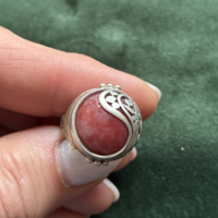 Lengyel vintage rodokrozit köves 925- ös szerling ezüst gyűrű