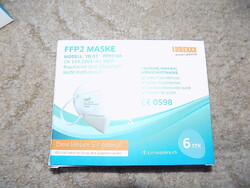Vadonatúj FFP2 arcmaszk-csomag, 6 db-os