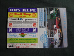 Kártyanaptár,Szombathely,Centrum Taxi,Mercedes autó,teherautó,névnapos,1996 (3)
