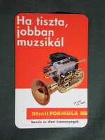 Kártyanaptár,SHELL benzinkutak,motorolajok,szerviz,1996 (3)