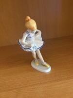 Hollóházi Porcelán Balerina figura – Hibátlan, vitrin állapotú