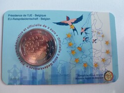 2 EURO 2024 BELGIUM EMLÉK Kiadás- EU ELNÖKSÉG BU minőségű