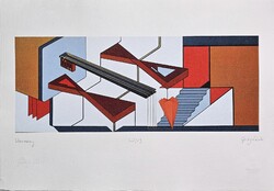 Görög László - Harmony 30 x 42 cm computer print, merített papír
