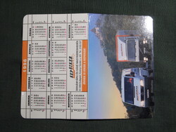 Kártyanaptár,Sepsiker dohányáru kereskedés,teherautó,kamion,Kiskunhalas,Baja,Makó,1996 (3)