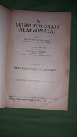 1926 Dr. Hettner Alfréd - A Leíró Földrajz Alapvonalai II. kötet könyv a képek szerint K.M.E.NY.