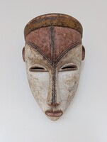 Afrikai maszk antik Fang népcsoport fa Gabon africká maska D33 392 6643