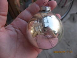 BRITE GERMANY régi karácsonyfadísz gömb ezüst