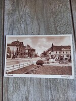 Régi képeslap: Keszthely, Andrássy-tér (1939)