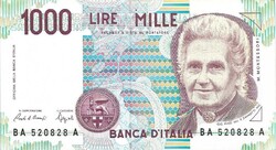 1000 lire lira 1990 Ciampi és Speziali Olaszország 3.