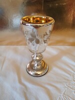 Antik, foncsorozott, dupla falú kehely