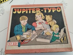 Rare antique letterpress set marked Jupiter-Typo № 40 from the 1950s/60s