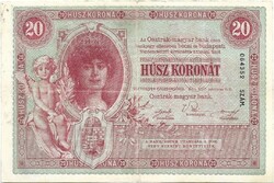 20 korona 1900 eredeti tartás Ritka 3.