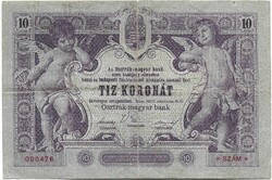 10 korona 1900 eredeti tartás Ritka 3.