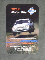 Kártyanaptár,Autotechnik alkatrész üzlet,Mohács,Lada samara Rally autó,1997 (3)
