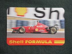 Kártyanaptár,Shell benzinkútak,F-1,Ferrari F310 versenyautó,Pilóta: Michael Schumacher,1997 (3)