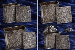 Ezüst dohányzó készlet