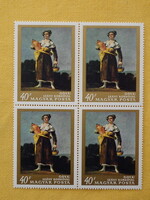 1968. Festmények (IV.) sor  - négyestömbökben ** Spanyol festők (1.500,-Ft)