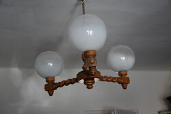 Faragott fa mennyezeti lámpa, csillár