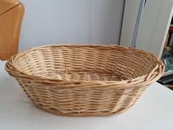 Ovális fonott kosár, mérete 28x20x8cm