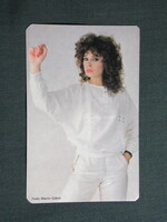 Kártyanaptár,Békéscsaba,kötöttárugyár,női modell,1985  (licites)