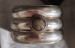 Ezüst karperec/ labradorit