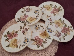 Zsolnay antique family crest plates