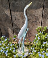 Aquincumi porcelán nagy méretű 28 cm madár gém daru