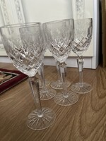 6 db hibátlan kristály boros pohár.