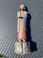 Népi barok fa jézus