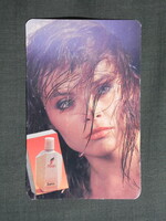 Kártyanaptár,Florin sampon,kozmetikai vállalat,női modell,1991  (licites)