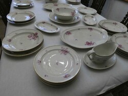 Antik, az 1940-es években gyártott, 12 személyes, 58 darabos Thomas Ivory Bavaria étkészlet