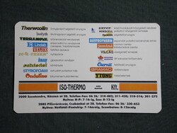 Kártyanaptár,Iso-Thermo építőanyag kereskedelem,Szentendre,Pilisvörösvár,1998 (3)