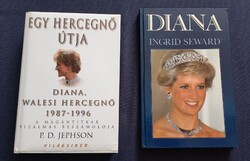 2 darab Diana hercegnőről szóló könyv
