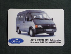 Kártyanaptár,Békéscsaba,Autó kőrös autókereskedés,Ford Transit,1994  (licites)