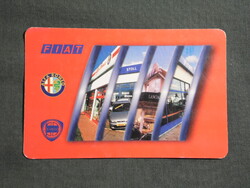 Kártyanaptár,Fiat,Alfa Romeo,Lancia,Stoll autoszalon,szerviz,Pécs,1999  (3)