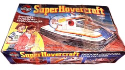 Régi AIRFIX távos drótos SUPER HOWERCRAFT légpárnás hajó nem tesztelt dobozával a képek szerint